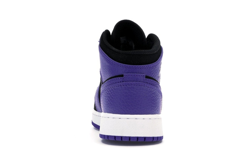 Jordan 1 Mid Black Dark Concord (GS)
