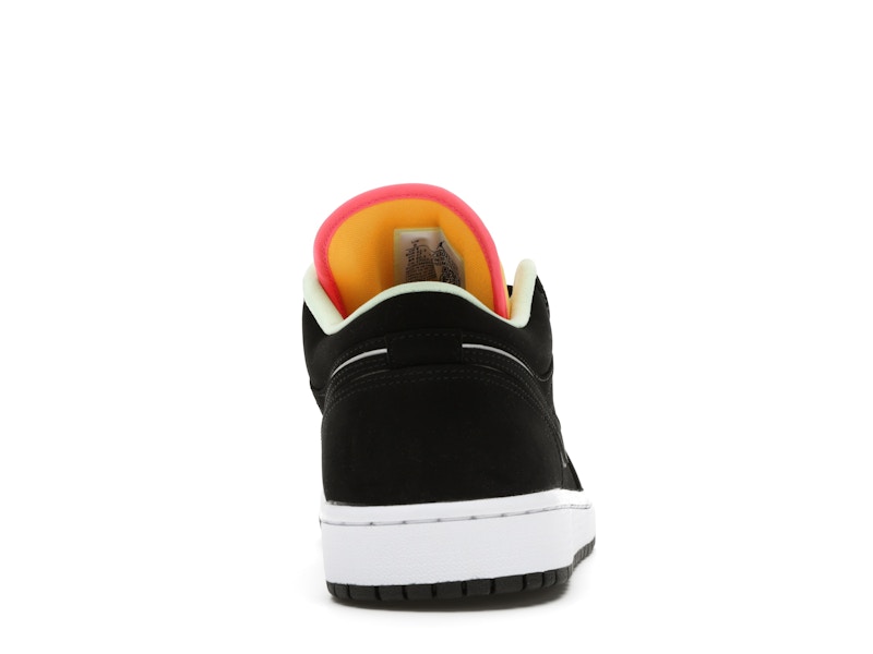Jordan 1 Low Black Aurora Green Laser Orange