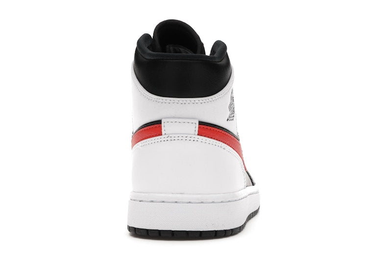 Jordan 1 Mid Black Chile Red White