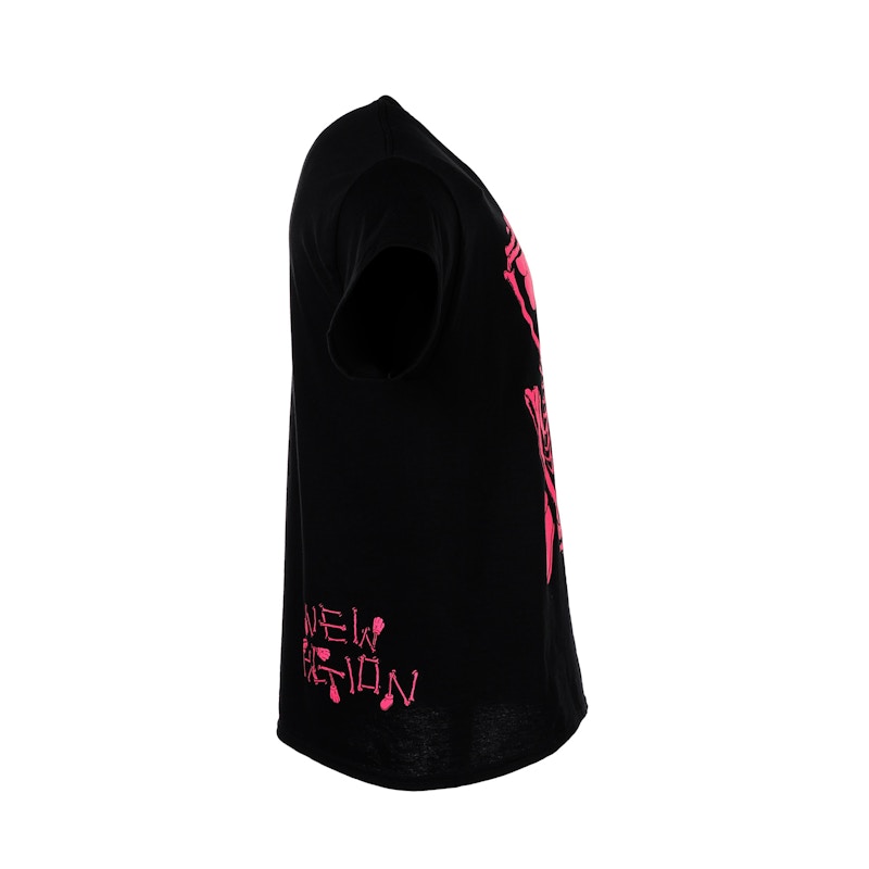 KAWS SKELETON NEW FICTION T-shirt Pink