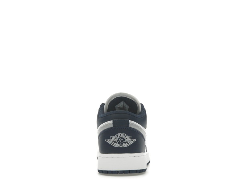 Jordan 1 Low Midnight Navy Wolf Grey (GS)