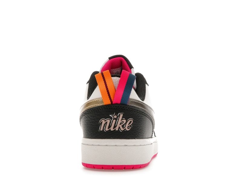 Nike Court Borough Low 2 Off Noir Pink Prime (GS)