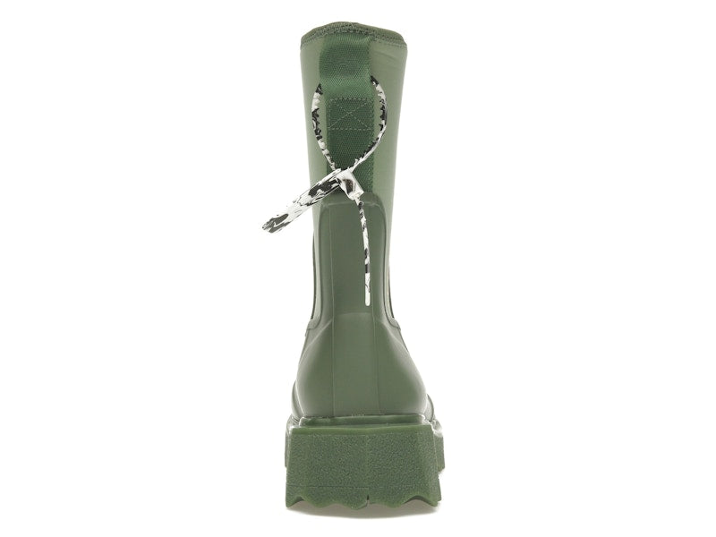 OFF-WHITE Zip-tie Rain Boots Green (Women's)