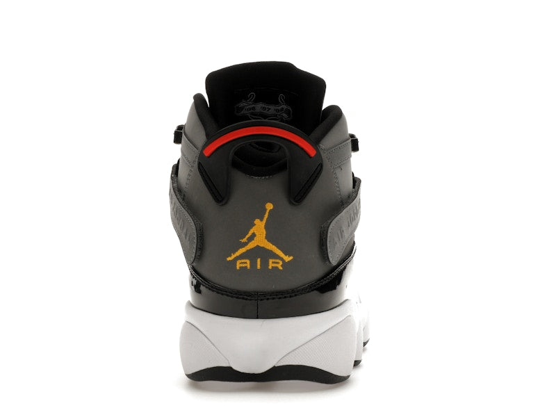 Jordan 6 Rings Smoke Grey Black Red Gold