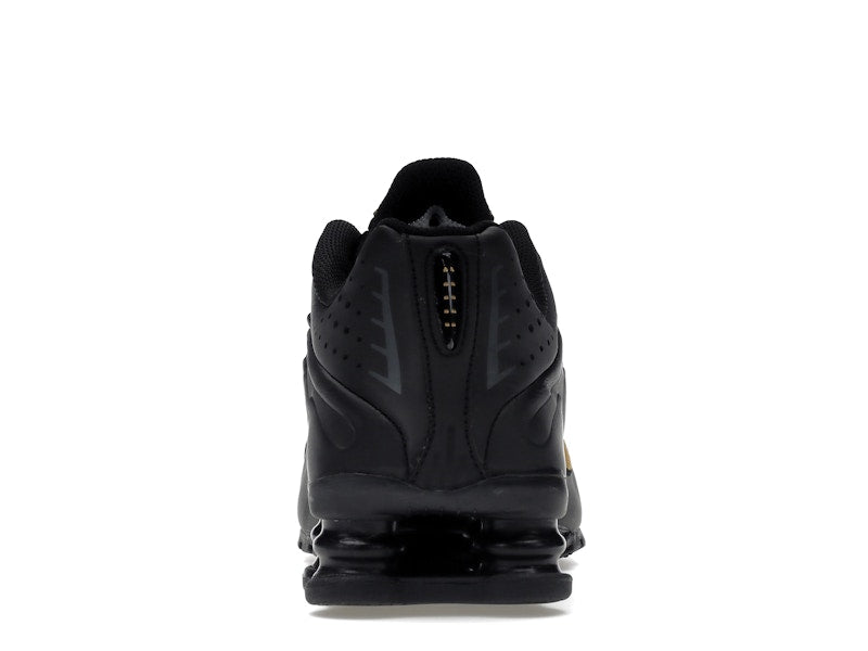 Nike Shox R4 Black Metallic Gold (GS)