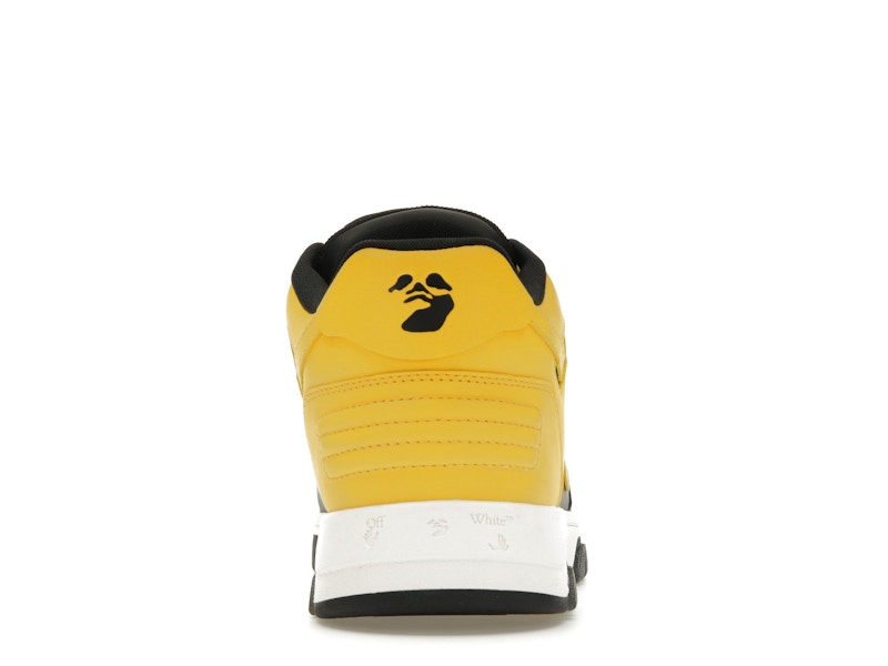 OFF-WHITE Out Of Office OOO Low Tops Black Yellow