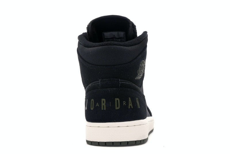Jordan 1 Mid Black Olive Canvas