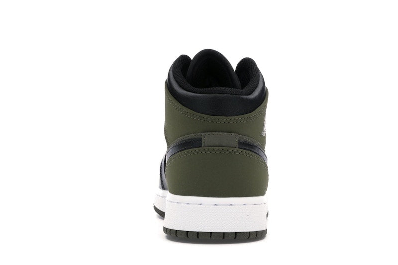 Jordan 1 Mid Olive Canvas Black (GS)