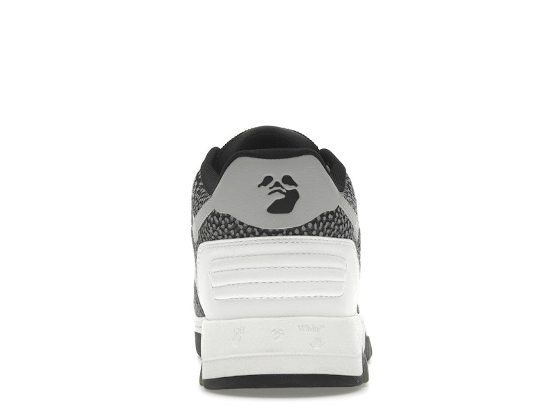 OFF-WHITE Out Of Office OOO Low Tops Black Grey with Dots