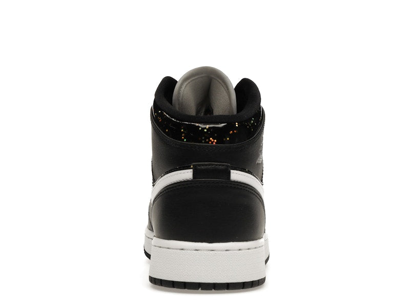 Jordan 1 Mid Black Speckle (GS)