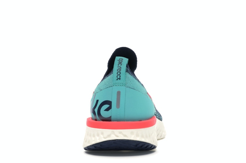 Nike Epic React Flyknit College Navy Hyper Jade