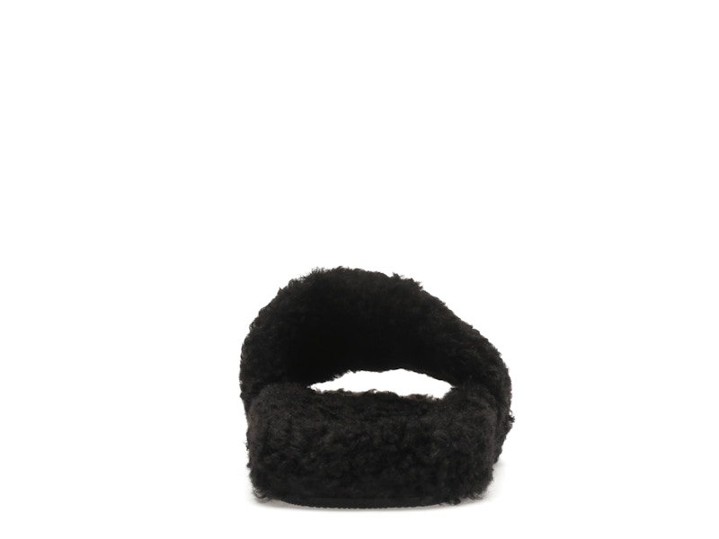 Balenciaga Furry Slide Black