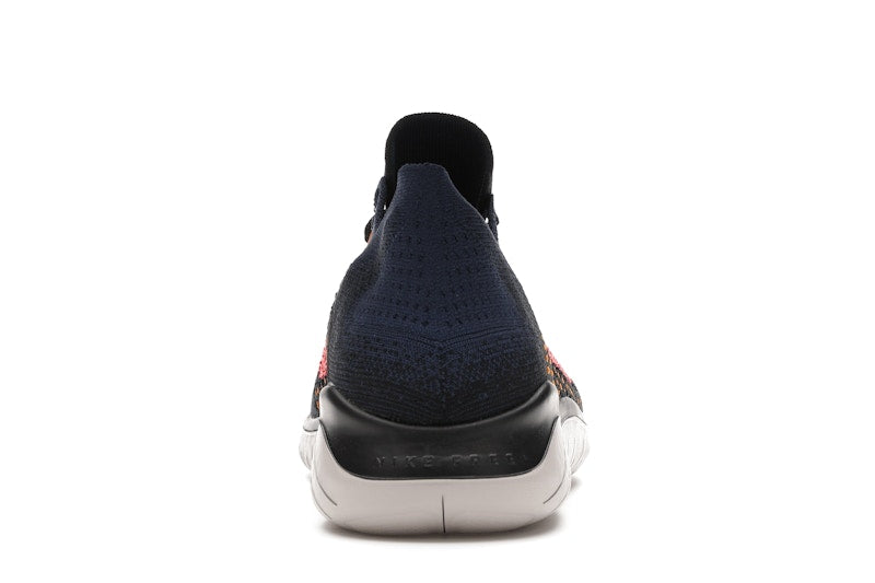 Nike Free RN Flyknit 2018 Black Flash Crimson Orange Peel