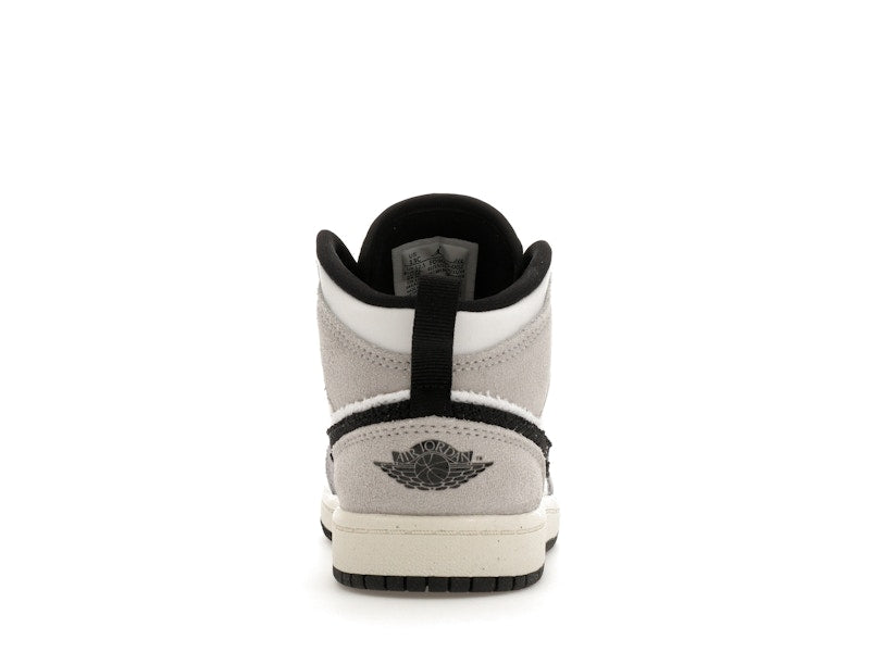Jordan 1 Mid SE Craft White Cement Grey Black (PS)