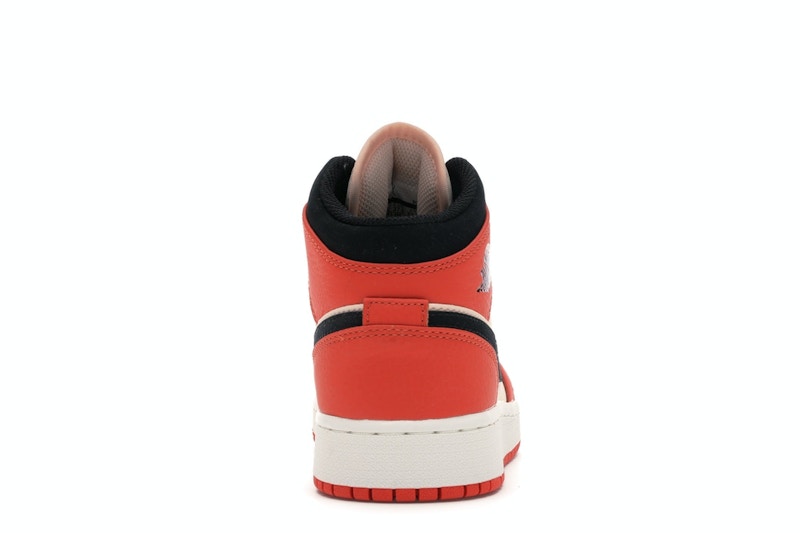 Jordan 1 Mid Team Orange Black (GS)