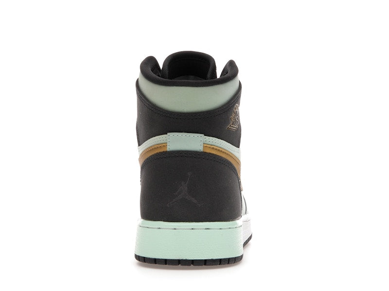 Jordan 1 Retro High Mint Foam Anthracite Metallic Gold (GS)