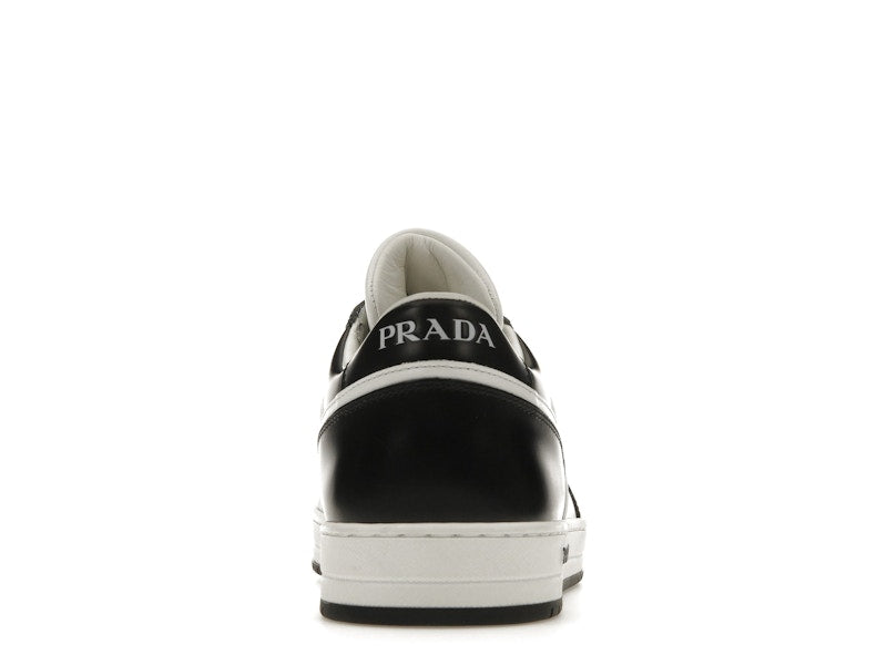 Prada Downtown Low Top Sneakers Leather White Black