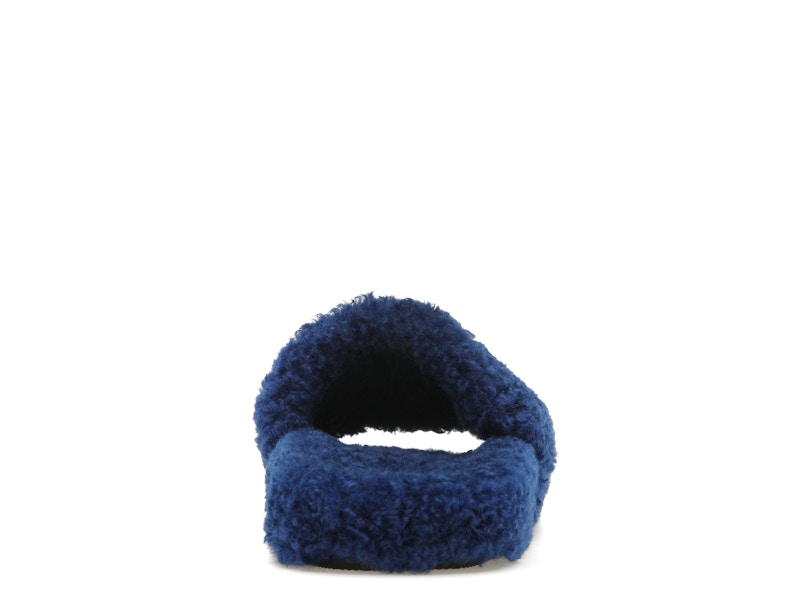 Balenciaga Furry Slide Blue