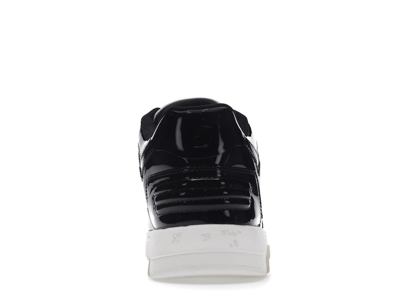 OFF-WHITE Out Of Office OOO Low Tops Patent Black White