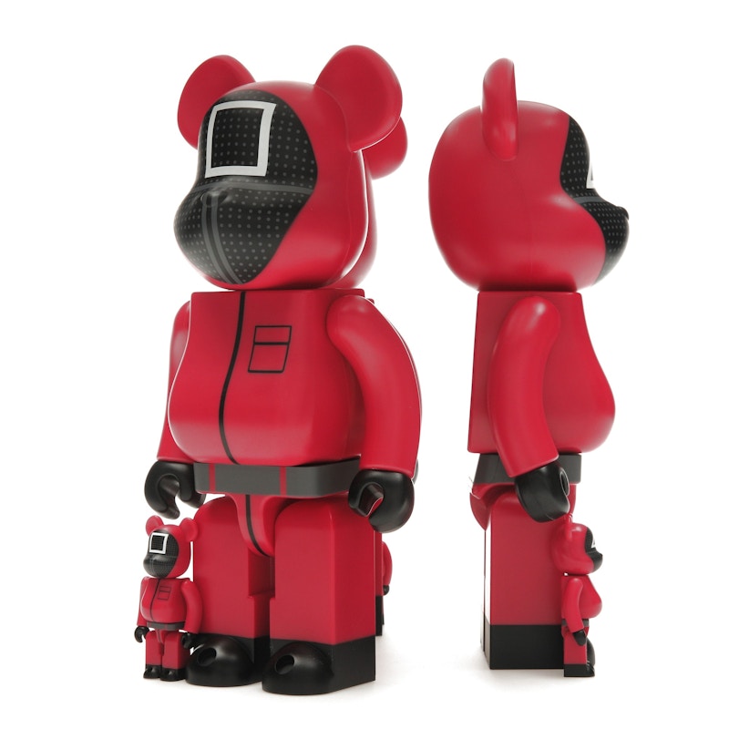 Bearbrick x Squid Game Guard (Circle/Triangle/Square) 100% & 400% Set of 3