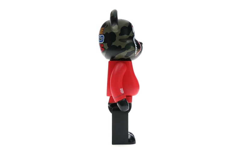 Bearbrick A Bathing Ape 1st Camo Shark 400% Red