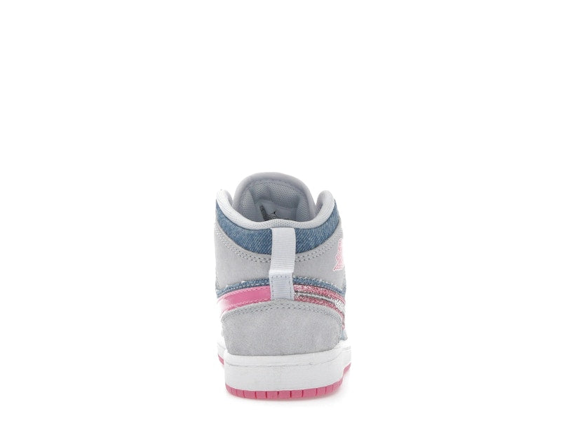 Jordan 1 Mid SE Denim Sequin (PS)