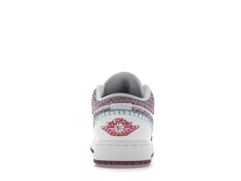 Jordan 1 Low White Light Bordeaux (GS)