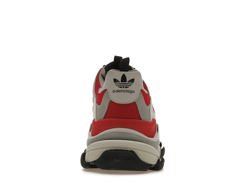 Balenciaga x adidas Triple S Red Grey Black