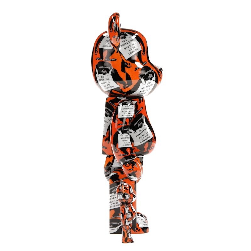 Bearbrick Monkey Sign 100% & 400% Set Orange