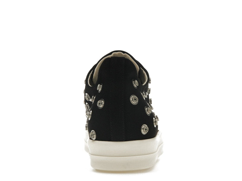 Rick Owens DRKSHDW Low Sneaks Eyelet Black Milk