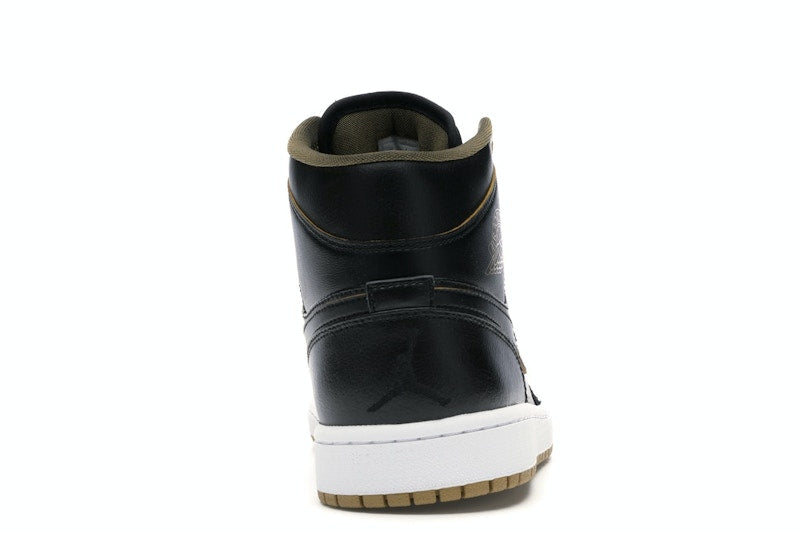 Jordan 1 Retro Mid Black Metallic Gold