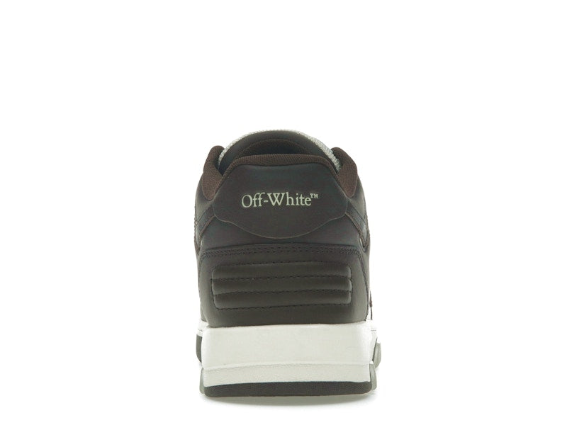 OFF-WHITE Out Of Office "OOO" Low Tops Chocolate Cream