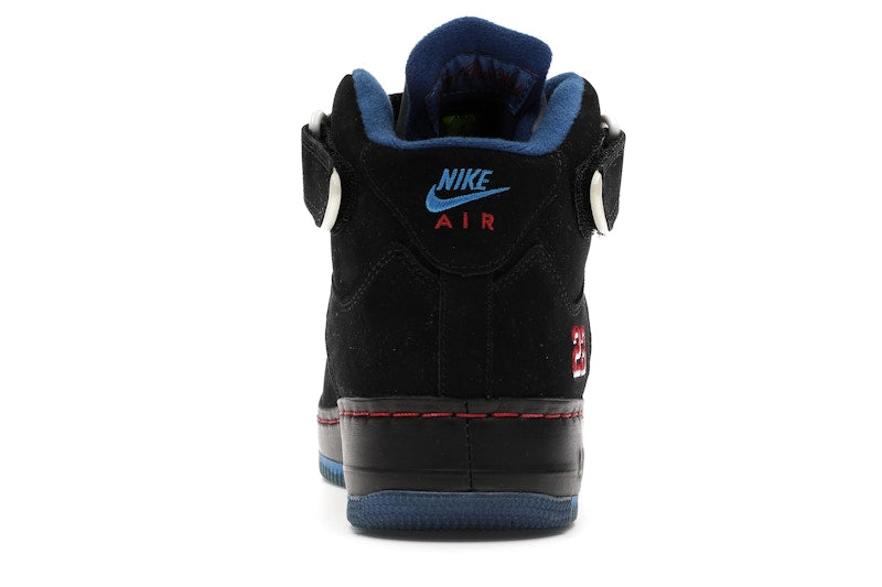 Jordan AJF 5 Black Blue Ribbon Varsity Red