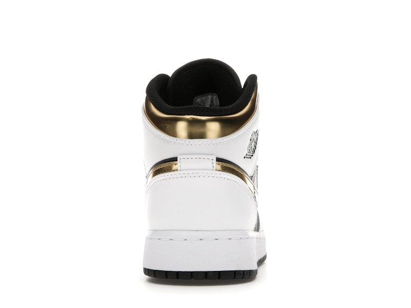 Jordan 1 Mid White Gold Black (GS)