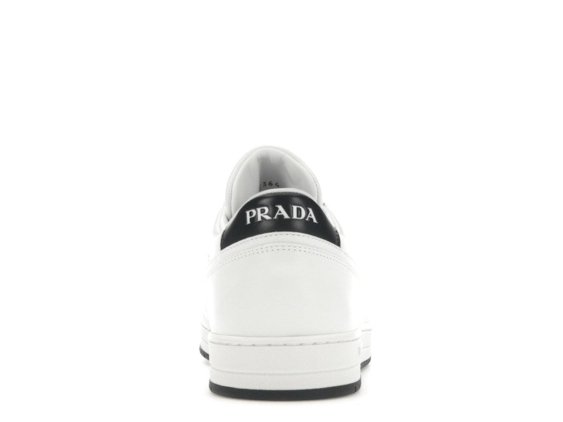 Prada Downtown Low Top Sneakers Leather White White Black