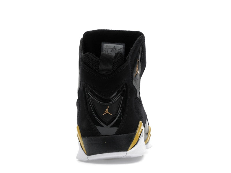 Jordan True Flight Black White Metallic Gold