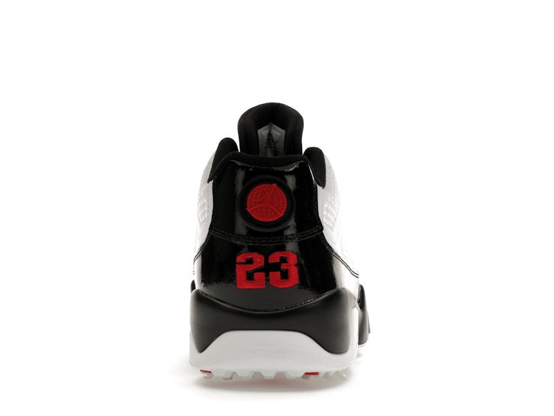 Jordan 9 Retro Low Golf White Black True Red
