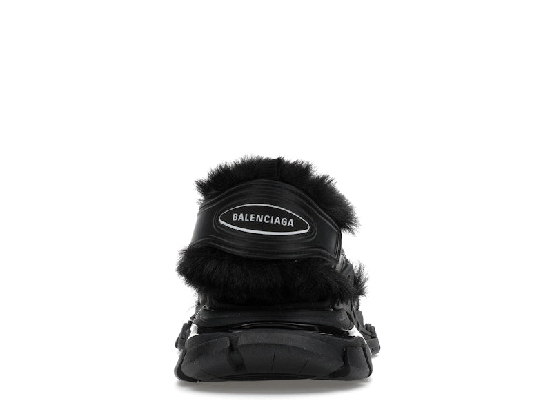 Balenciaga Track Sandal Fake Fur Black (Women's)