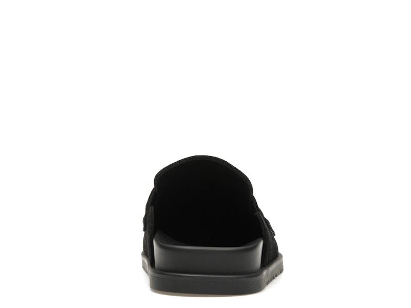 Hermes Go Mule Noir Suede Calkfskin (Men's)