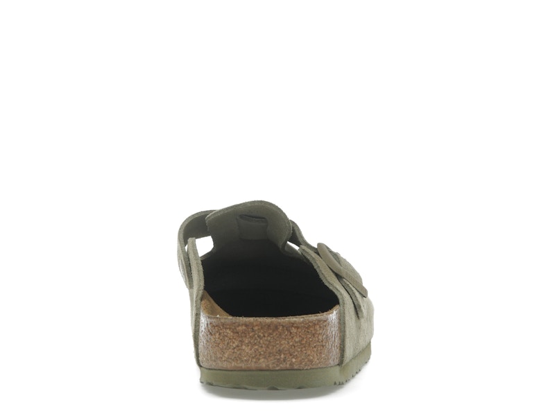 Birkenstock Boston Suede Faded Khaki