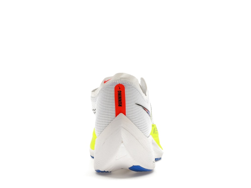 Nike ZoomX Vaporfly Next% 2 White Volt Racer Blue