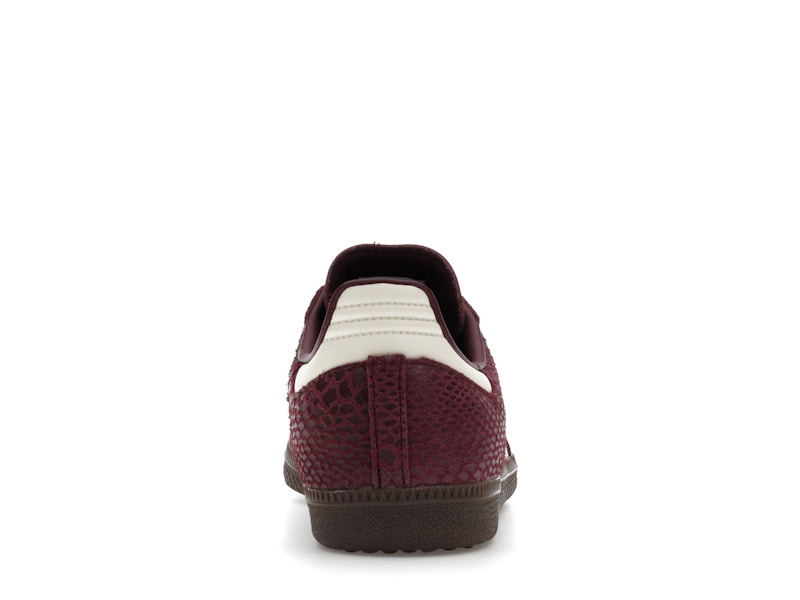 adidas Samba OG Snakeskin Maroon Cream White (Women's)