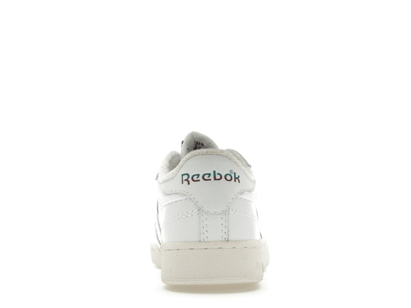 Reebok Club C 85 White Teal Burgundy Logo