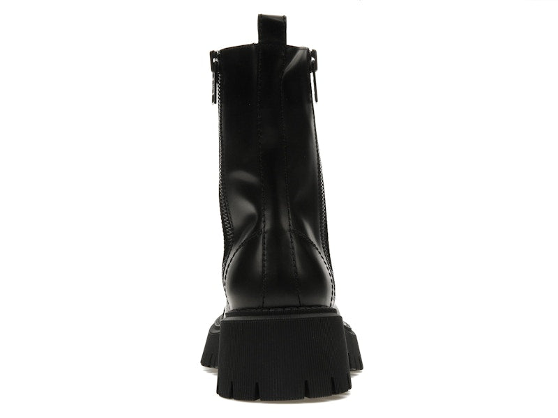 Balenciaga Tractor 20mm Zip Up Boot Black