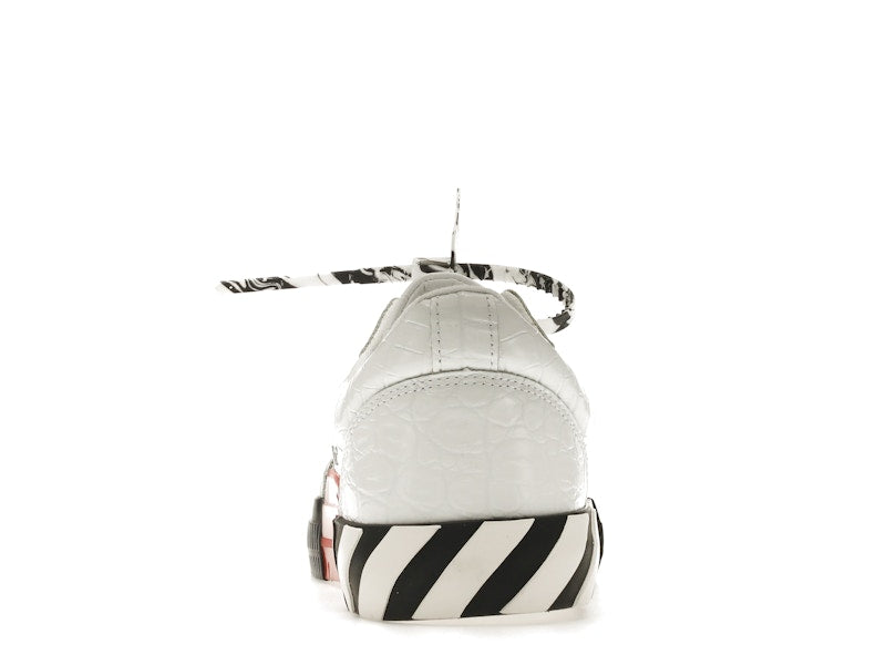 OFF-WHITE Vulc Low Croco Leather White Black