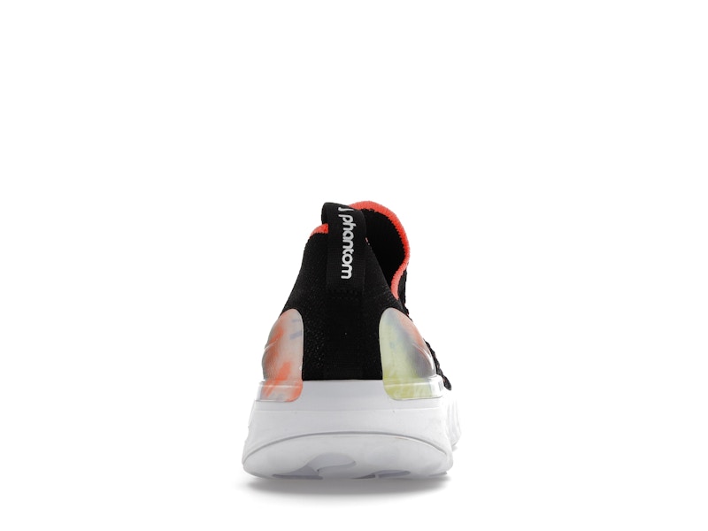 Nike React Phantom Run Flyknit Premium Black Bright Mango (Women's)
