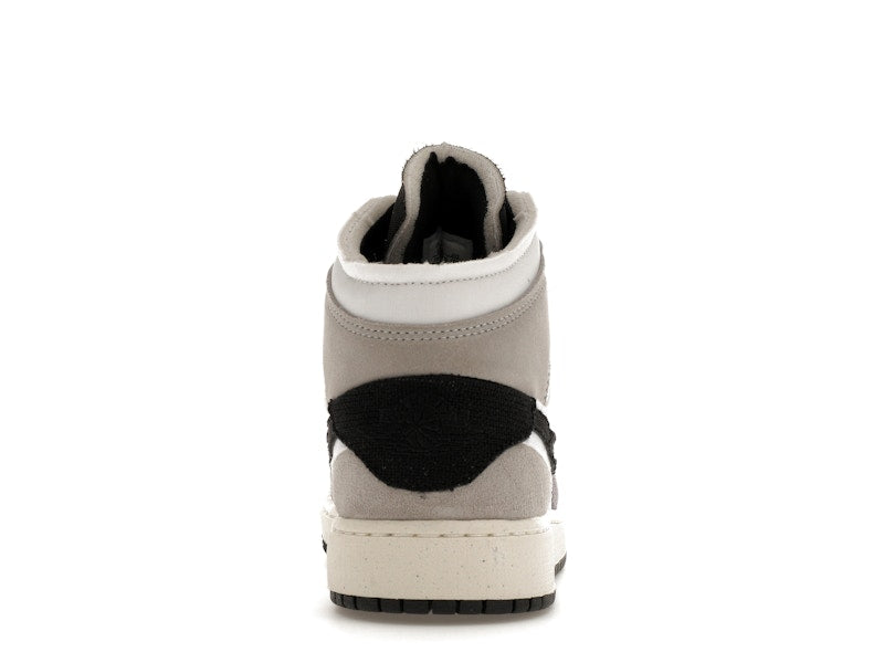 Jordan 1 Mid SE Craft White Cement Grey Black (GS)