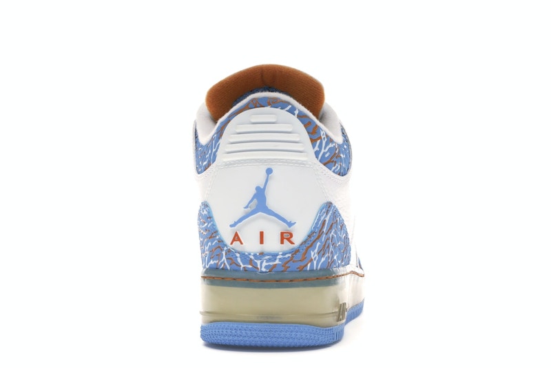 Jordan AJF 3 White University Blue Sunset