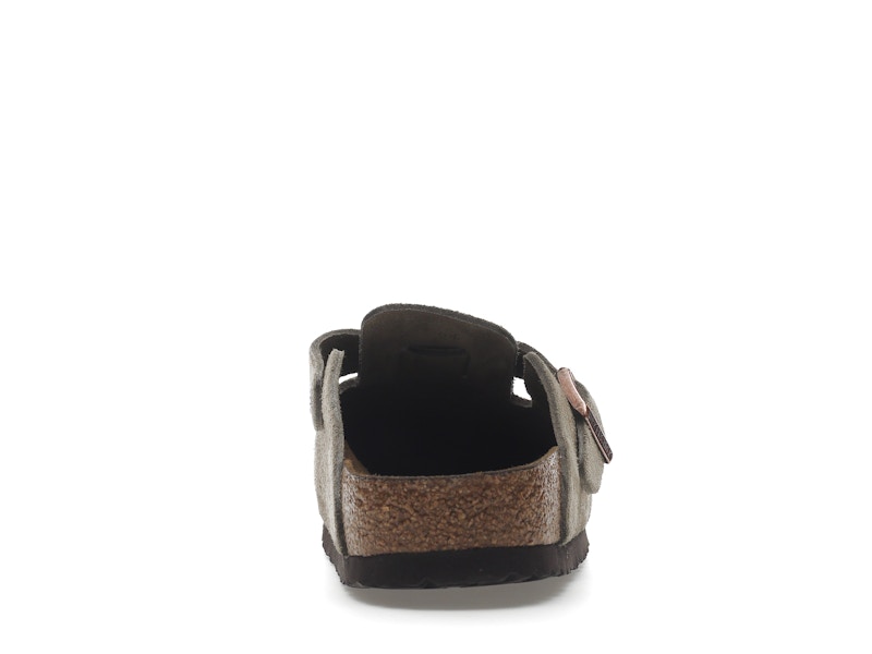 Birkenstock Boston Soft Footbed Suede Taupe (Narrow Fit)