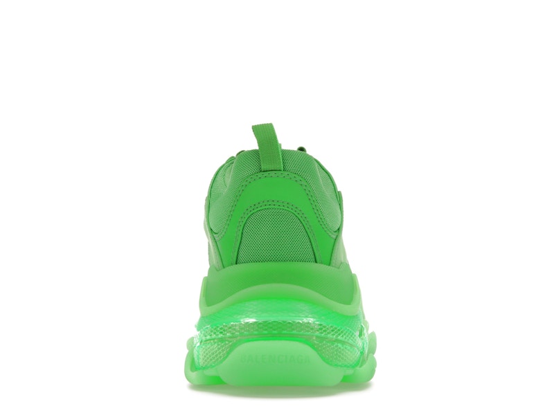 Balenciaga Triple S Clear Sole Bright Green